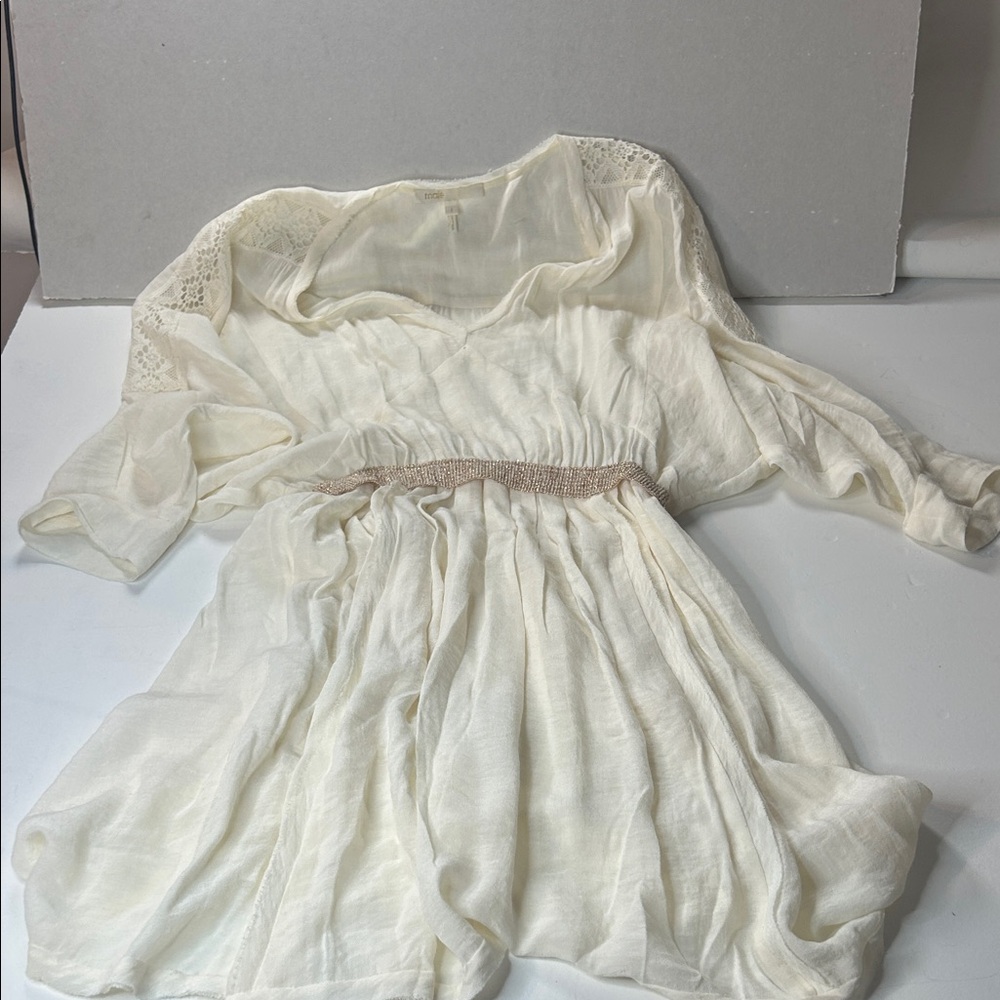 Maje Cream women’s boho Casual Dress (1)